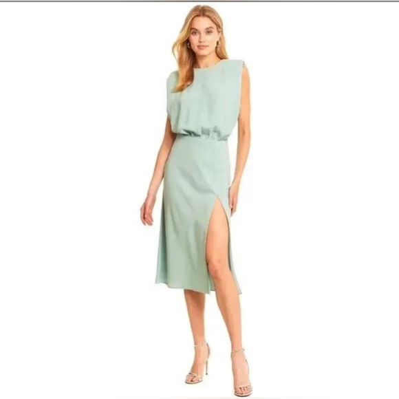 Amanda Uprichard KENT Dress in Mint Green - Picture 6 of 7